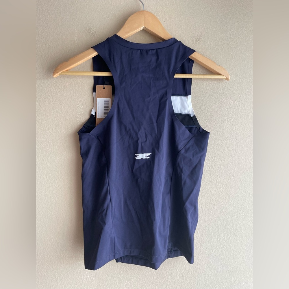 New Ace Zip Tank Top Navy Size Small - Picture 3 of 6